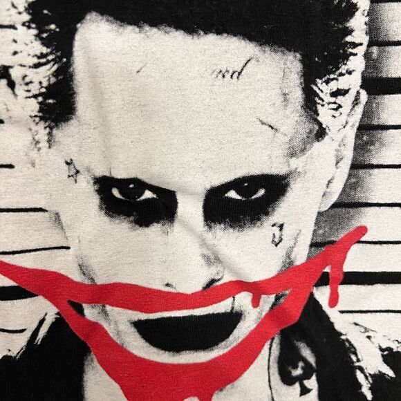 Men’s Suicide Squad The Joker Jared Leto Line up T-shirt. Size L. - Picture 2 of 7